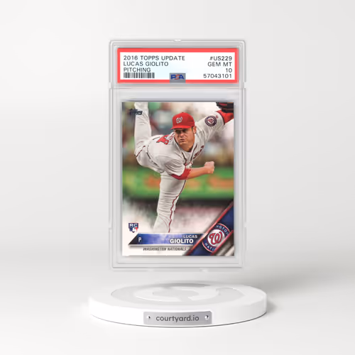2016 Topps Update #US229 Lucas Giolito - Pitching (PSA 10 GEM MINT)