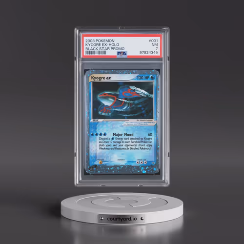2003 Pokémon Black Star Promo #001 Kyogre EX - Holo Holo (PSA 7 NM)