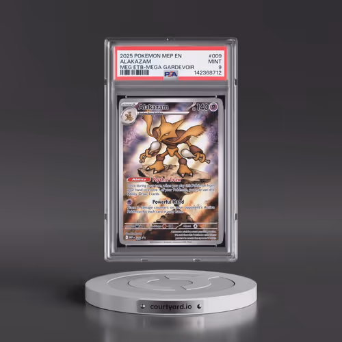 2025 Pokémon Mep EN-Me Black Star Promo #009 Alakazam - Mega Evolution Elite Trainer Box-Mega Gardev