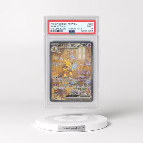 2023 Pokémon Mew EN-151 #201 Alakazam EX - Holo Special Illustration Rare (PSA 9 MINT)