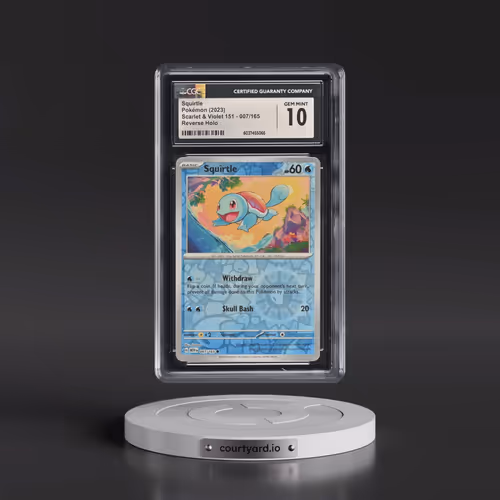 2023 Scarlet & Violet 151 - MEW EN #007/165 Squirtle - Reverse Holo (CGC 10 GEM MINT)