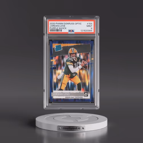 2020 Panini Donruss Optic #154 Jordan Love - Purple Shock (PSA 9 MINT)