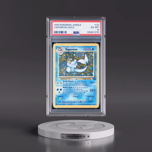 1999 Pokémon Jungle #12 Vaporeon - Holo (PSA 6 EX-MT)