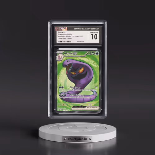 2023 Scarlet & Violet 151 - MEW EN #185/165 Arbok ex - Ultra Rare Holo (CGC 10 GEM MINT)