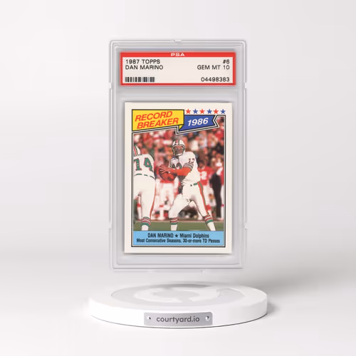 1987 Topps #6 Dan Marino (PSA 10 GEM MINT)
