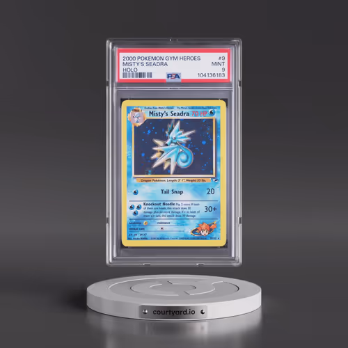 2000 Pokémon Gym Heroes #9 Misty's Seadra - Holo (PSA 9 MINT)