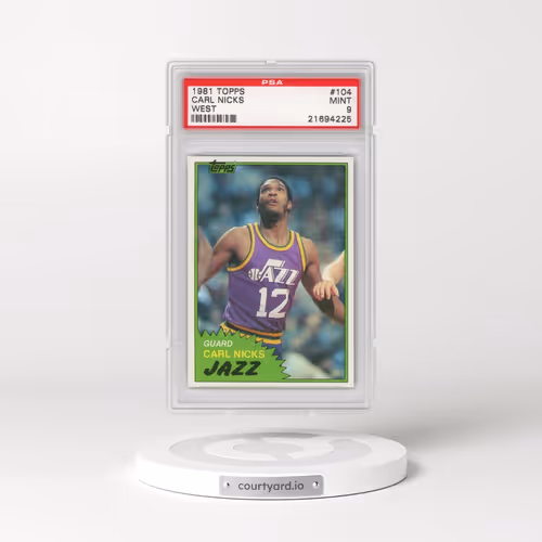 1981 Topps #104 Carl Nicks - West (PSA 9 MINT)