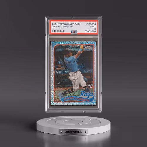 2024 Topps Silver Pack 1989 Chrome Promo #T89C34 Junior Caminero (PSA 9 MINT)