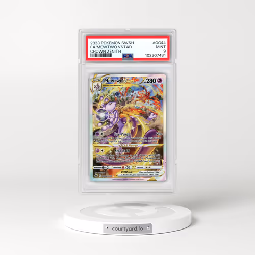 2023 Pokémon Sword and Shield Crown Zenith #GG44 Mewtwo Vstar - Full Art (PSA 9 MINT)