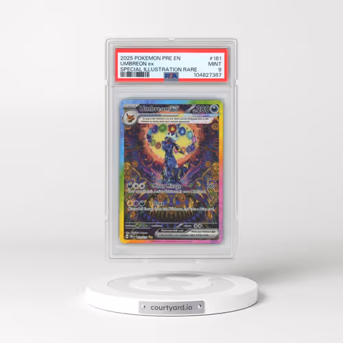 2025 Pokémon Pre EN-Prismatic Evolutions #161 Umbreon EX - Holo Special Illustration Rare (PSA 9 MINT)