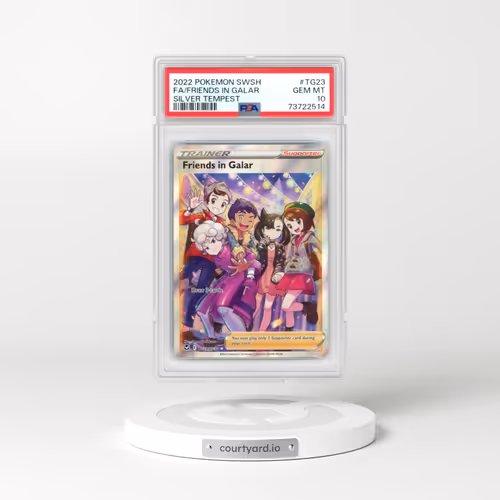 2022 Pokémon Sword & Shield Silver Tempest #TG23 Friends in Galar - Full Art (PSA 10 GEM MINT)