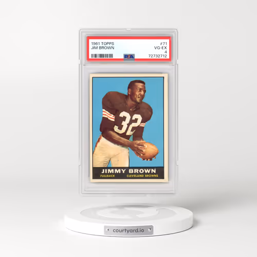 1961 Topps #71 Jim Brown (PSA 4 VG-EX)