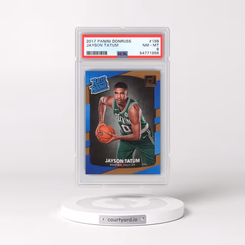 2017 Panini Donruss #198 Jayson Tatum (PSA 8 NM-MT)