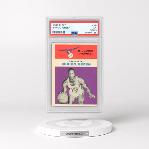 1961 Fleer #15 Sihugo Green (PSA 5 EX)
