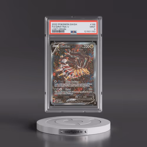 2022 Pokémon Sword & Shield Lost Origin #186 Giratina V - Holo Full Art (PSA 9 MINT)