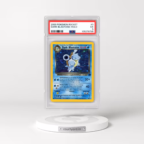 2000 Pokémon Rocket #3 Dark Blastoise - Holo (PSA 5 EX)