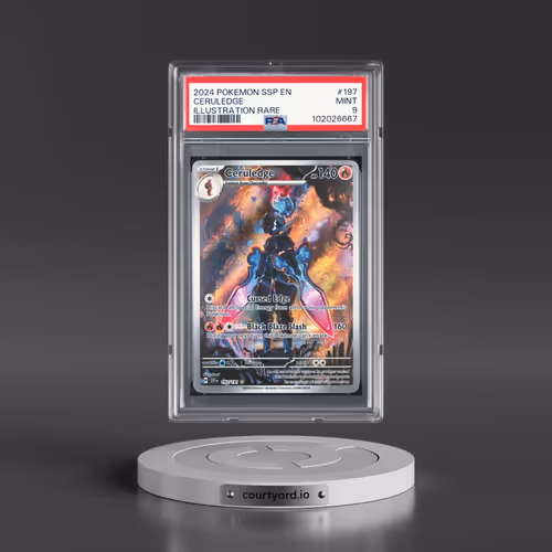 2024 Pokémon Ssp EN-Surging Sparks #197 Ceruledge - Illustration Rare (PSA 9 MINT)