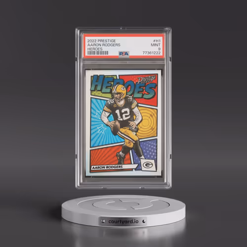 2022 Panini Prestige Heroes #H1 Aaron Rodgers (PSA 9 MINT)