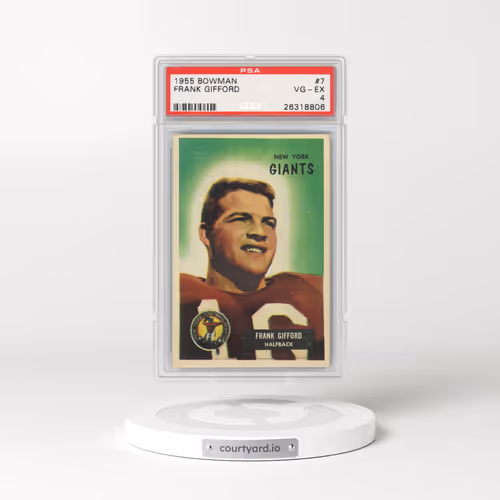 1955 Bowman #7 Frank Gifford (PSA 4 VG-EX)