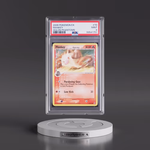 2006 Pokémon EX Holon Phantoms #70 Mankey (PSA 9 MINT)