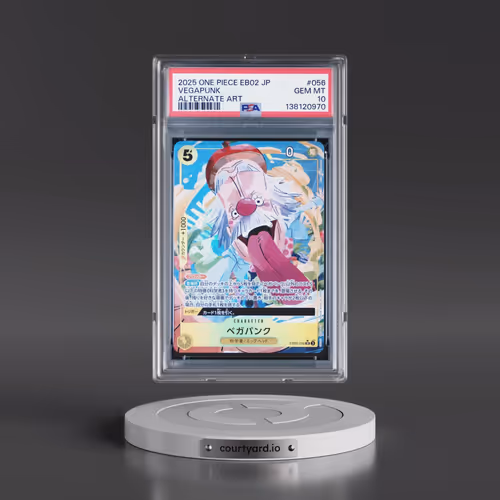 2025 One Piece Japanese EB02-Extra Booster -Anime 25th Collection #056 Vegapunk - Alternate Art (PSA