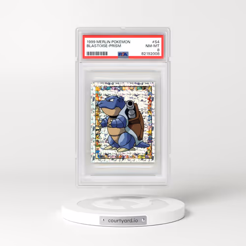 1999 Merlin Pokémon #S4 Blastoise-Prism (PSA 8 NM-MT)