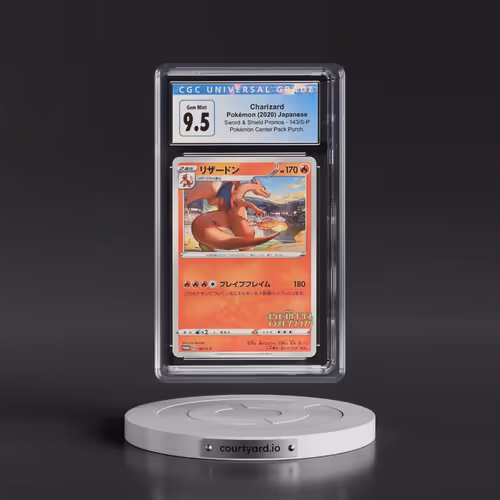 2019 Sword & Shield Promos #143/S-P Charizard - Pokémon Center Pack Purchase (CGC 10 GEM MINT)