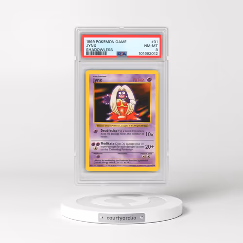 1999 Pokémon Game #31 Jynx - Shadowless (PSA 8 NM-MT)