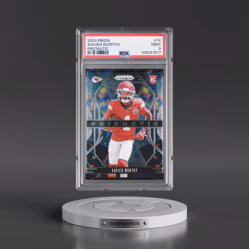 2024 Panini Prizm Prizmatic #14 Xavier Worthy (PSA 9 MINT)