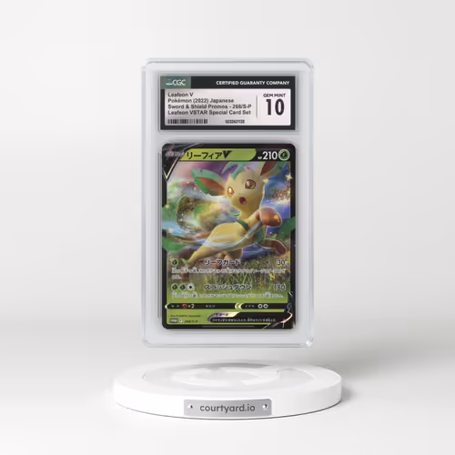 2019 Sword & Shield Promos #268/S-P Leafeon V - Holo Leafeon VSTAR Special Card Set (CGC 10 GEM MINT