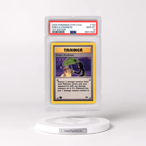 2000 Pokémon Gym Challenge #103 Erika's Kindness - 1st Edition (PSA 10 GEM MINT)