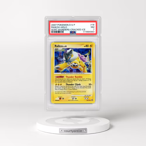 2007 Pokémon Diamond & Pearl Secret Wonders #16 Raikou Cracked Ice