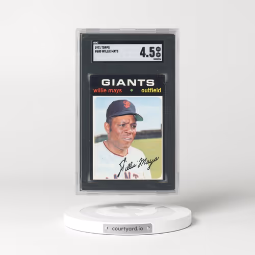 1971 Topps #600 Willie Mays (SGC 4.5 VG-EX+)