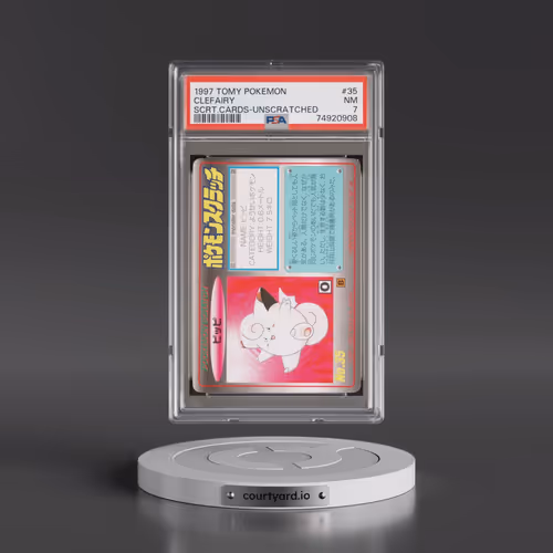 1997 Tomy Pokémon Scratch Cards #35 Clefairy - Unscratched (PSA 7 NM)
