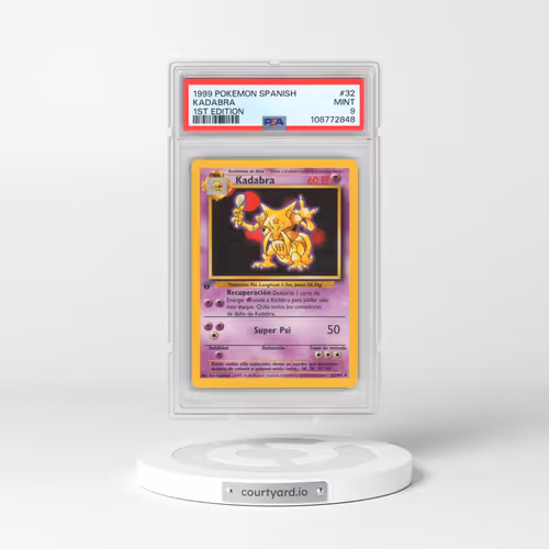 1999 Pokémon #32 Kadabra - 1st Edition (PSA 9 MINT)
