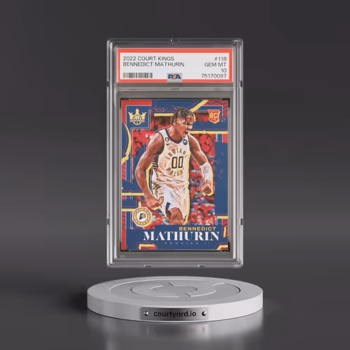 2022 Panini Court Kings #118 Bennedict Mathurin (PSA 10 GEM MINT)