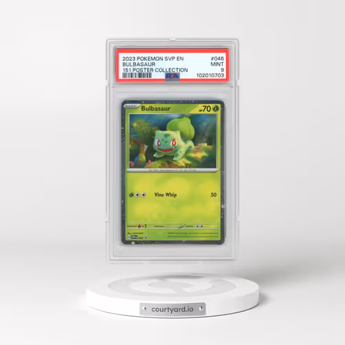 2023 Pokémon Svp EN-SV Black Star Promo #046 Bulbasaur - 151 Poster Collection (PSA 9 MINT)