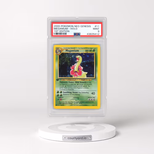 2000 Pokémon Neo Genesis #11 Meganium - 1st Edition Holo (PSA 9 MINT)