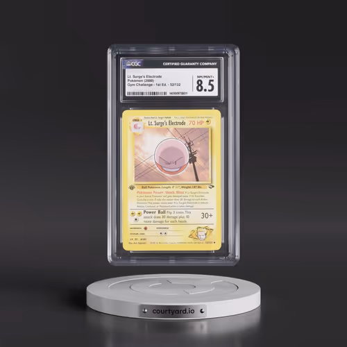 2000 Gym Challenge #52/132 Lt. Surge's Electrode - 1st Edition 1st Edition (CGC 8.5 NM-MT+)