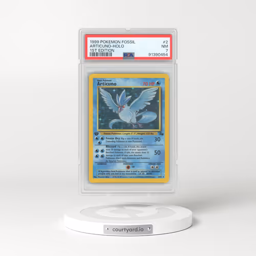 1999 Fossil #2 Articuno - 1st Edition Holo (PSA 7 NM)