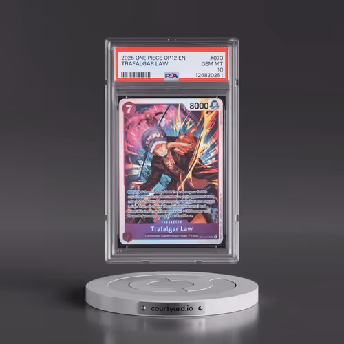 2025 One Piece OP12-Legacy of the Master #073 Trafalgar Law (PSA 10 GEM MINT)