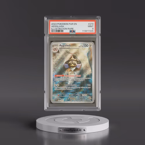 2023 Pokémon Par EN-Paradox Rift #210 Aegislash - Illustration Rare (PSA 9 MINT)