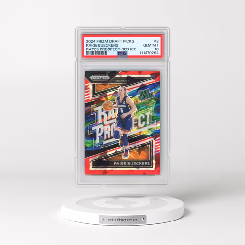 2024 Panini Prizm Draft Picks Rated Prospect #2 Paige Bueckers - Red Ice (PSA 10 GEM MINT)