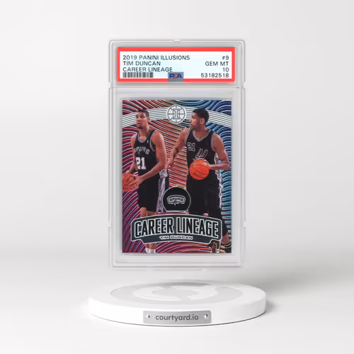 2019 Panini Illusions Career Lineage #9 Tim Duncan (PSA 10 GEM MINT)