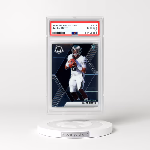 2020 Panini Mosaic #222 Jalen Hurts (PSA 10 GEM MINT)