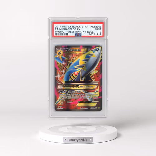 2017 Pokémon XY Black Star Promo #XY200a M Sharpedo EX - Holo Full Art Premium Trainer XY Collection