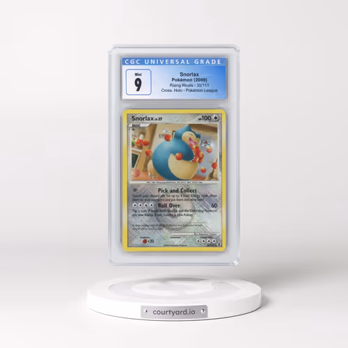 2009 Rising Rivals #33/111 Snorlax - Pokémon League Crosshatch Holo (Cross. Holo) (CGC 9 MINT)
