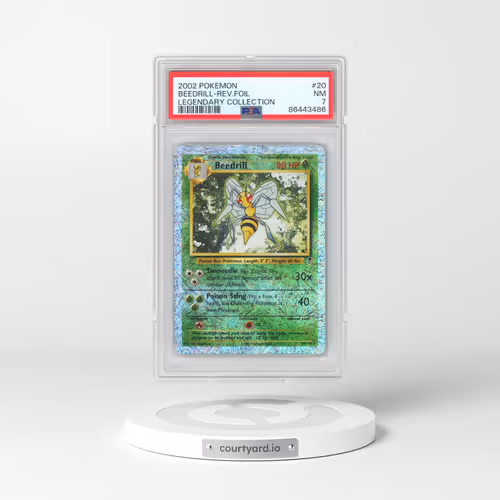 2002 Pokémon Legendary Collection #20 Beedrill - Reverse Foil (PSA 7 NM)