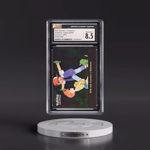 1999 Series 2 (Oval Nintendo Seal) #EP3 Ash Catches a Pokémon - Silver Foil (CGC 8.5 NM-MT+)