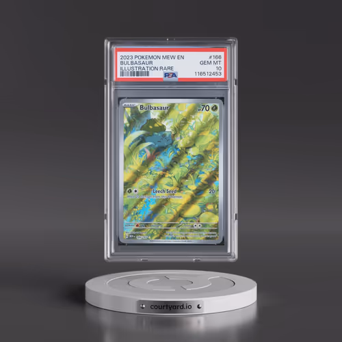 2023 Pokémon Mew EN-151 #166 Bulbasaur - Illustration Rare (PSA 10 GEM MINT)